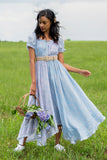Ren Maxi Dress In Blueberry Dust