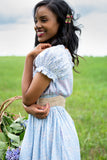 Ren Maxi Dress In Blueberry Dust