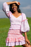 Ensley Mini Dress In Strawberry Melange