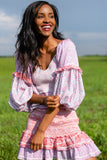 Ensley Mini Dress In Strawberry Melange
