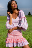 Ensley Mini Dress In Strawberry Melange