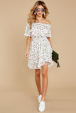 Some Say Love White Floral Print Dress