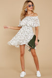 Some Say Love White Floral Print Dress