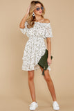 Some Say Love White Floral Print Dress