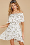 Some Say Love White Floral Print Dress
