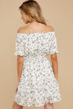 Some Say Love White Floral Print Dress