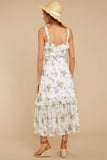 Southern Hospitality Ivory Floral Print Maxi Dress