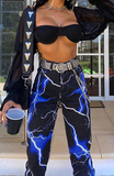 Blue Lightning Pants