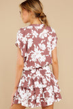 One That Got Away Mauve Floral Print Dress