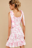 Love So Pure Pink Print Dress