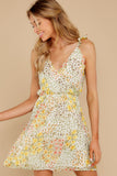 Sunny Meadows Green Floral Print Dress