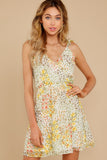 Sunny Meadows Green Floral Print Dress