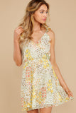 Sunny Meadows Green Floral Print Dress