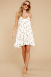 Dandelion Days White Floral Print Dress