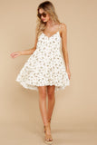 Dandelion Days White Floral Print Dress