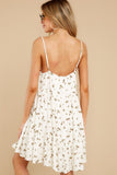 Dandelion Days White Floral Print Dress