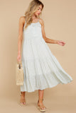 Spring Forward Light Green Floral Maxi Dress