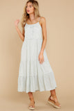 Spring Forward Light Green Floral Maxi Dress