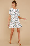 Couldn't Get Away White Floral Print Dress