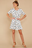 Couldn't Get Away White Floral Print Dress