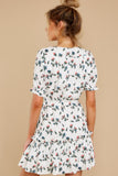 Couldn't Get Away White Floral Print Dress