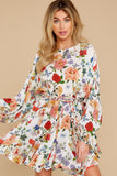 Pocket Of Posies White Floral Print Dress