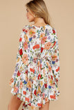 Pocket Of Posies White Floral Print Dress