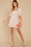 Mark My Word Orange Print Dress