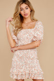 Mark My Word Orange Print Dress