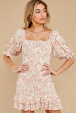 Mark My Word Orange Print Dress