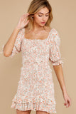 Mark My Word Orange Print Dress