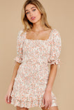 Mark My Word Orange Print Dress