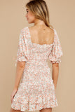 Mark My Word Orange Print Dress