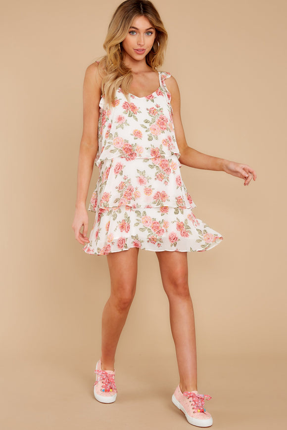 Beautiful Stranger White Floral Print Dress