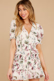 My Favorite Promise Ivory Floral Print Dress