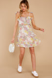 Picking Wildflowers White Floral Print Dress