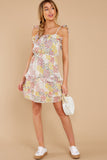 Picking Wildflowers White Floral Print Dress