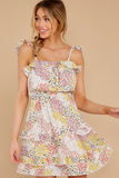 Picking Wildflowers White Floral Print Dress