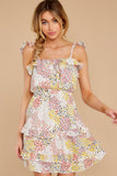 Picking Wildflowers White Floral Print Dress