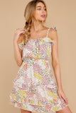 Picking Wildflowers White Floral Print Dress
