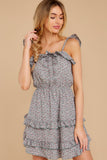 Picking Wildflowers Sage Floral Print Dress