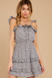 Picking Wildflowers Sage Floral Print Dress