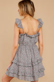 Picking Wildflowers Sage Floral Print Dress