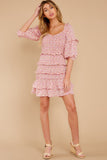 My Darling Pink Multi Floral Print Dress