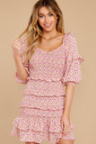 My Darling Pink Multi Floral Print Dress