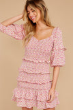 My Darling Pink Multi Floral Print Dress