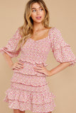 My Darling Pink Multi Floral Print Dress