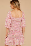 My Darling Pink Multi Floral Print Dress