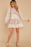 Sweet Angel Pink Multi Floral Print Dress