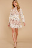 Sweet Angel Pink Multi Floral Print Dress